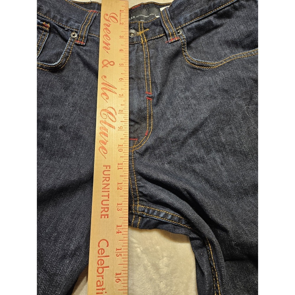 Rocawear Jeans Mens 36 Regular Fit Dark Wash Y2K Hip Hop Denim Pants Flap Pocket - Picture 9 of 10